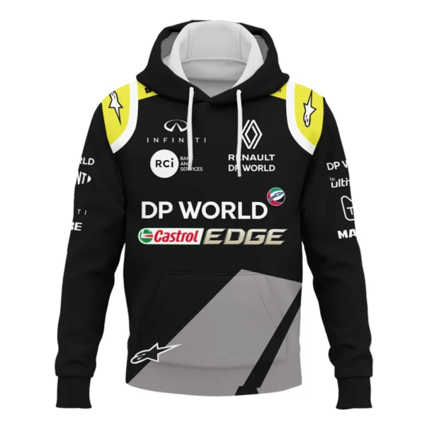 2018 Daniel Ricciardo Renault DP World Race Suit Hoodie BLVA180725A01HD - Image 2