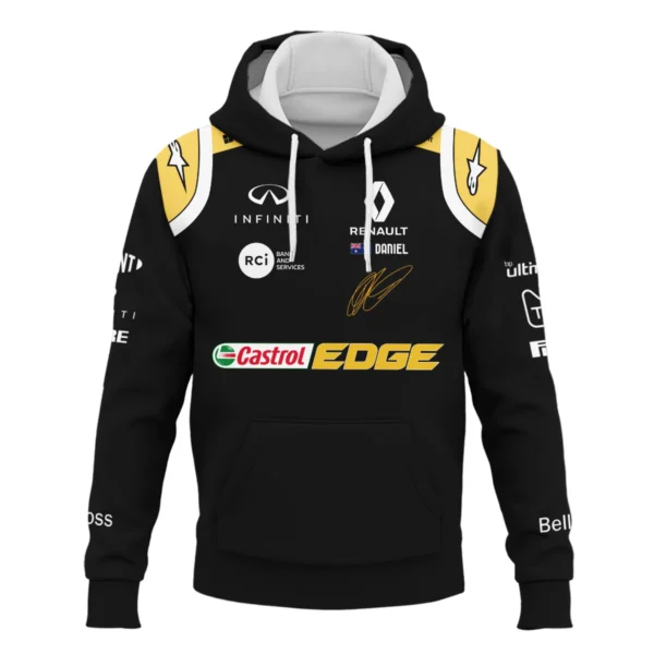 2019 Daniel Ricciardo Renault F1 Team Race Suit Hoodie BLVA180725A02HD - Image 2
