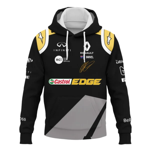 2020 Daniel Ricciardo Renault Alpinestars Race Suit Hoodie BLVA180725A04HD - Image 2