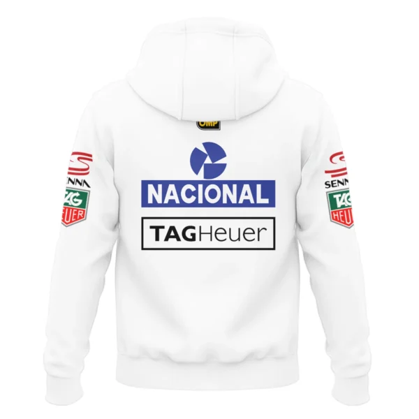 1985 Ayrton Senna John Player Special Lotus F1 Racing Team Hoodie BL3725A3HD - Image 3