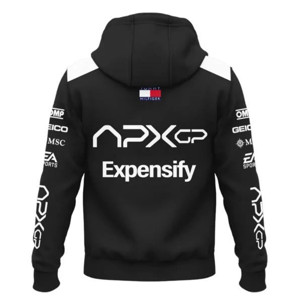 2025 F1 The Movie Black Version For Racing Fan Exclusive Zipper Hoodie BLF116625A2ZHD - Image 3