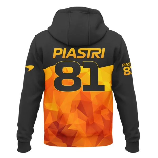 Oscar Piastri McLaren F1 Limited Edition Zipper Hoodie BLOP13725A1ZHD - Image 3