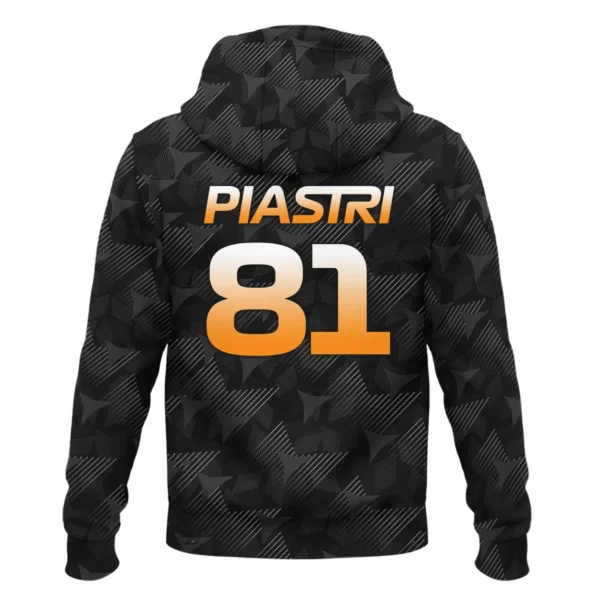 Oscar Piastri McLaren F1 Limited Edition Zipper Hoodie BLOP13725A2ZHD - Image 3