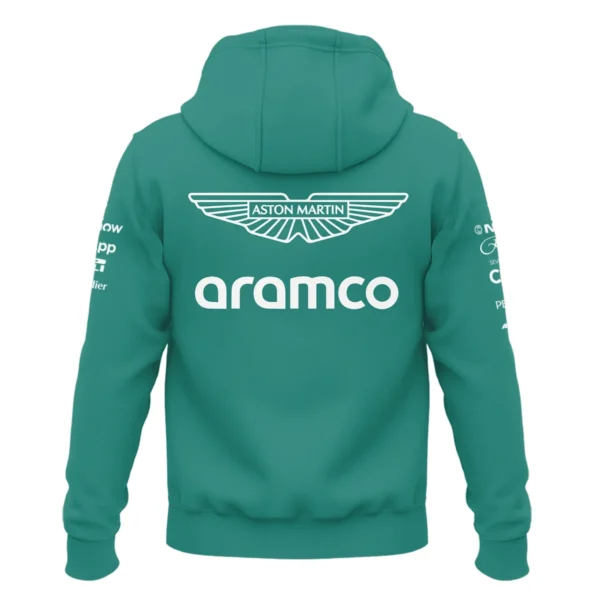 2025 Aston Martin F1 Race Suit Zipper Hoodie BLVA120725A04AMZHD - Image 3