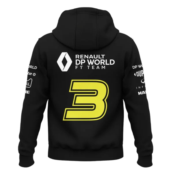 2018 Daniel Ricciardo Renault DP World Race Suit Zipper Hoodie BLVA180725A01ZHD - Image 3