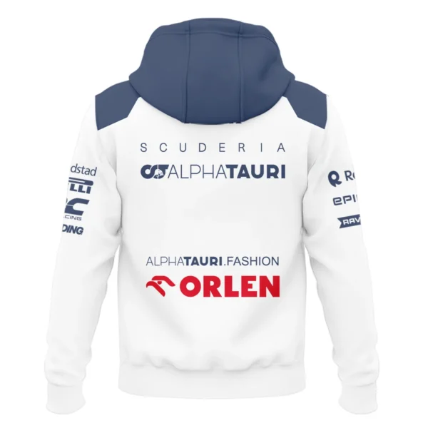 2023 Daniel Ricciardo Scuderia AlphaTauri Race Suit Zipper Hoodie BLVA180725A05ZHD - Image 3
