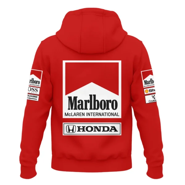 1989 Alain Prost Racing Costume Ferrari F1 Team Zipper Hoodie BLVAAP070725A01ZHD - Image 3