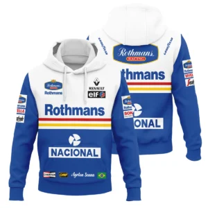 1994 Ayrton Senna Rothmans Williams Renault F1 Racing Team Hoodie BL3725A6HD