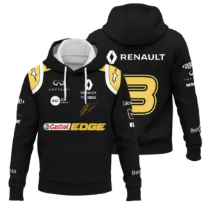2019 Daniel Ricciardo Renault F1 Team Race Suit Hoodie BLVA180725A02HD