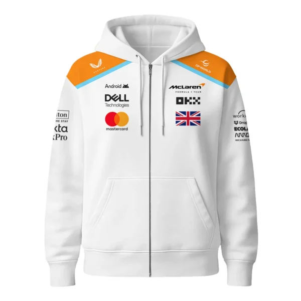 Lando Norris McLaren F1 Exclusive Unisex Zipper Hoodie BLF120625A6ZHD - Image 2