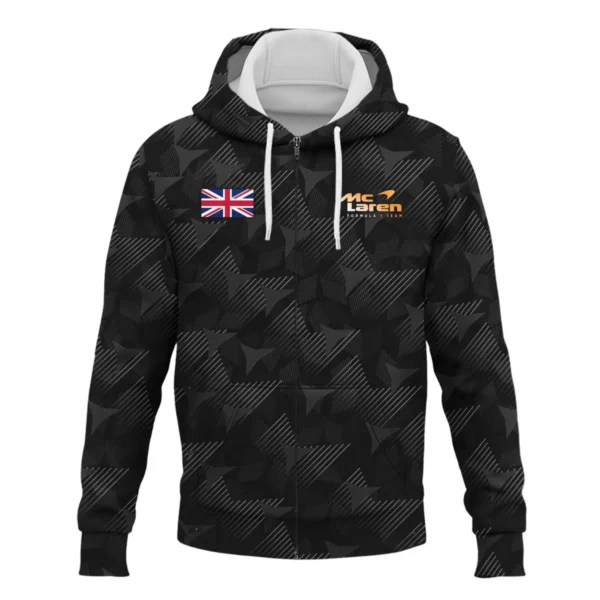 Lando Norris McLaren F1 Limited Edition Zipper Hoodie BLNR13725A2ZHD - Image 2