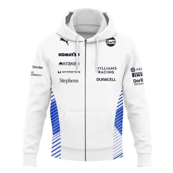 2025 Williams F1 Team Suit Zipper Hoodie BLVA080725A02WILZHD - Image 2