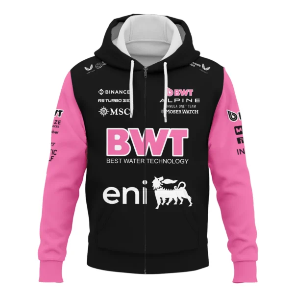 2025 Alpine F1 Team Suit Zipper Hoodie BLVA150725A05ALPZHD - Image 2