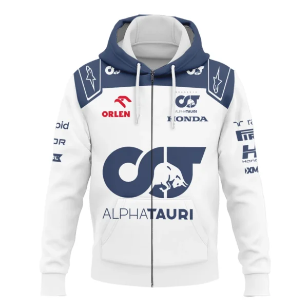 2023 Daniel Ricciardo Scuderia AlphaTauri Race Suit Zipper Hoodie BLVA180725A05ZHD - Image 2
