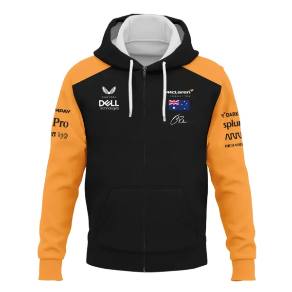 2022 Daniel Ricciardo McLaren F1 Team Suit Zipper Hoodie BLVA180725A07ZHD - Image 2