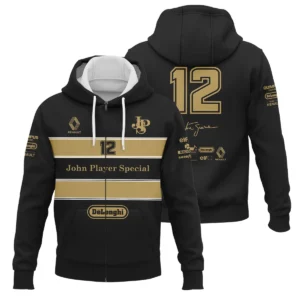 1985 Ayrton Senna John Player Special - Lotus Renault Zipper Hoodie BL3725A1ZHD