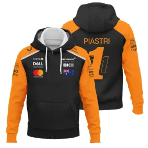 From #81 To #1 Oscar Piastri McLaren F1 Limited Edition Zipper Hoodie BL4725A1ZHD