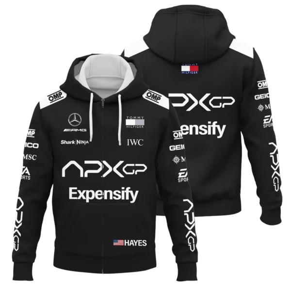 2025 F1 The Movie Black Version For Racing Fan Exclusive Zipper Hoodie BLF116625A2ZHD