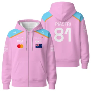 Oscar Piastri McLaren F1 Exclusive Unisex Zipper Hoodie BLF120625A1ZHD