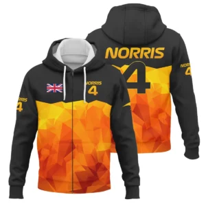 Lando Norris McLaren F1 Limited Edition Zipper Hoodie BLNR13725A1ZHD