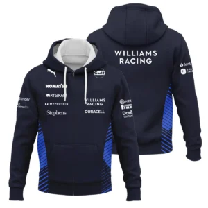 2025 Williams F1 Team Suit Zipper Hoodie BLVA080725A01WILZHD