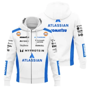 2025 Williams F1 Race Suit Zipper Hoodie BLVA100725A03WILZHD