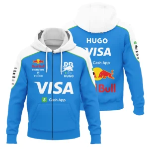 2025 Racing Bulls F1 Race Suit Zipper Hoodie BLVA110725A04RCBZHD