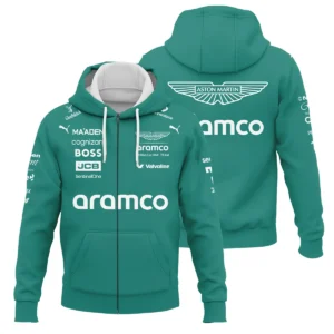2025 Aston Martin F1 Race Suit Zipper Hoodie BLVA120725A04AMZHD