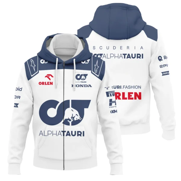 2023 Daniel Ricciardo Scuderia AlphaTauri Race Suit Zipper Hoodie BLVA180725A05ZHD