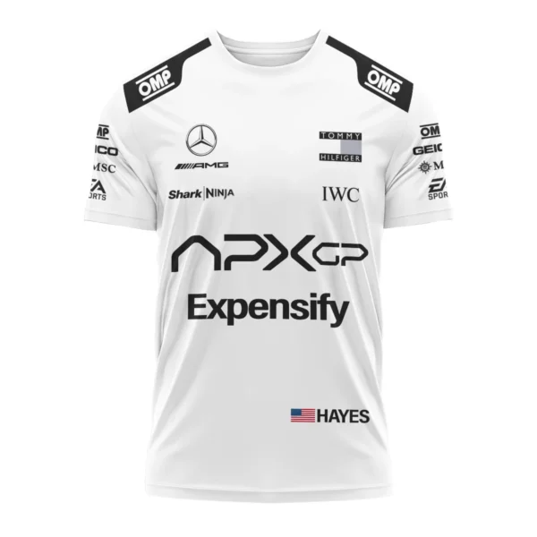2025 F1 The Movie White Version For Racing Fan Exclusive T-Shirt BLF116625A1TS - Image 2