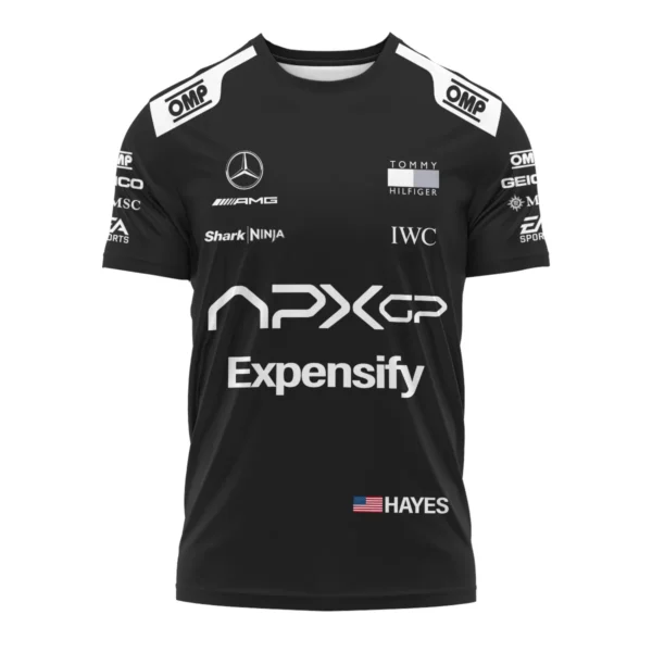 2025 F1 The Movie Black Version For Racing Fan Exclusive T-Shirt BLF116625A2TS - Image 2