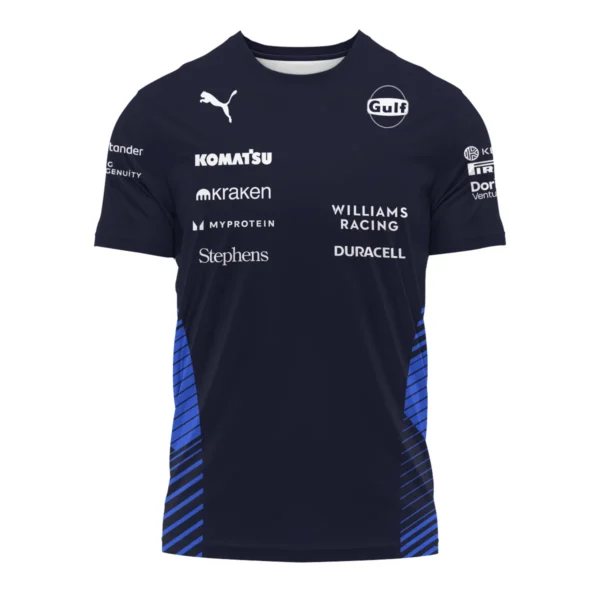 2025 Williams F1 Team Suit T-Shirt BLVA080725A01WILTS - Image 2