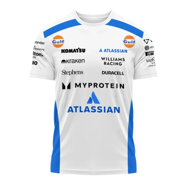 2025 Williams F1 Race Suit T-Shirt BLVA100725A03WILTS - Image 2