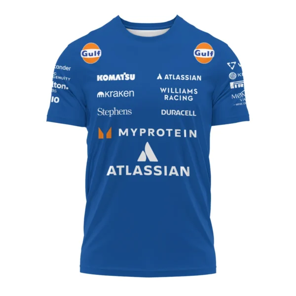2025 Williams F1 Race Suit T-Shirt BLVA100725A04WILTS - Image 2