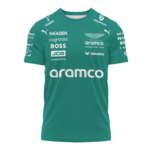 2025 Aston Martin F1 Race Suit T-Shirt BLVA120725A04AMTS - Image 2