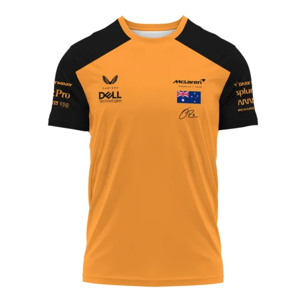 2022 Daniel Ricciardo McLaren F1 Team Suit T-Shirt BLVA180725A08TS - Image 2
