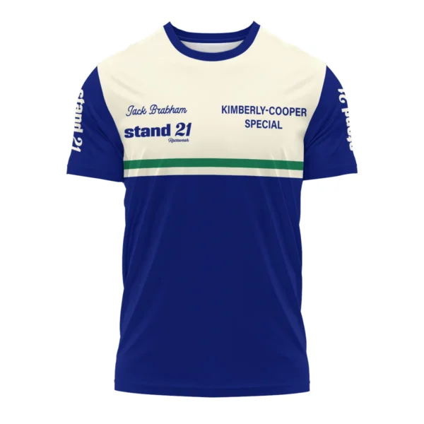 1990s Sir Jack Brabham Race IndyCar Suit T-Shirt BLVAJB070725A02TS - Image 2