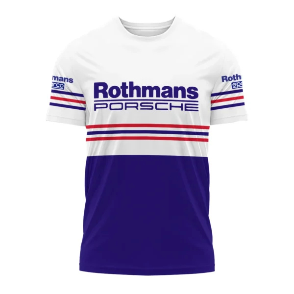 1984 Jack Brabham Rothmans Porsche 962 T-Shirt BLVAJB080725A03TS - Image 2