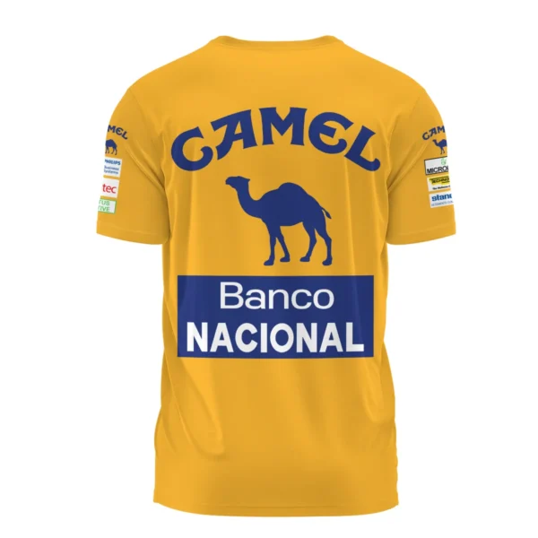 1987 Ayrton Senna Camel Honda Formula 1 Racing Team T-Shirt BL3725A5TS - Image 3