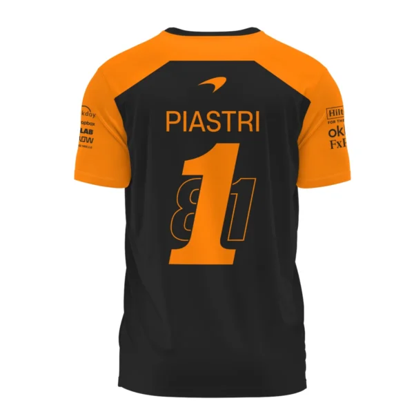 From #81 To #1 Oscar Piastri McLaren F1 Limited Edition T-Shirt BL4725A1TS - Image 3