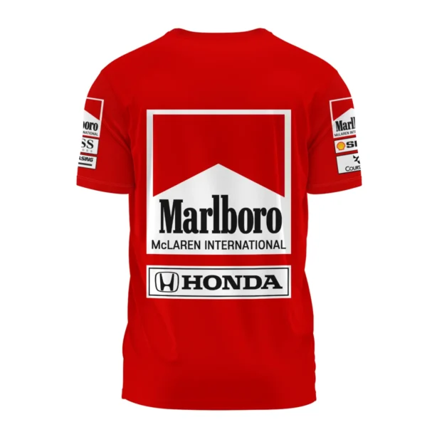 1989 Alain Prost Racing Costume Ferrari F1 Team T-Shirt BLVAAP070725A01TS - Image 3
