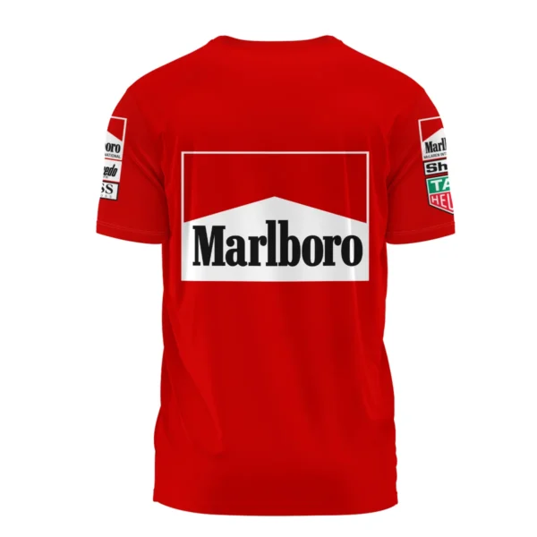 1985 Alain Prost Racing Suit McLaren F1 Team T-Shirt BLVAAP070725A04TS - Image 3