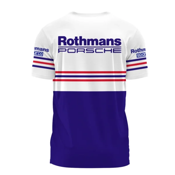 1984 Jack Brabham Rothmans Porsche 962 T-Shirt BLVAJB080725A03TS - Image 3