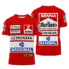 1988 Ayrton Senna Honda Race Suit Marlboro McLaren T-Shirt BL3725A2TS