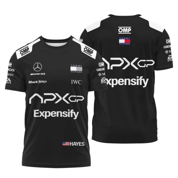 2025 F1 The Movie Black Version For Racing Fan Exclusive T-Shirt BLF116625A2TS
