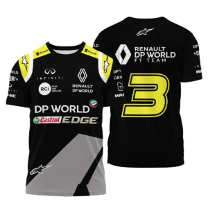 2018 Daniel Ricciardo Renault DP World Race Suit T-Shirt BLVA180725A01TS