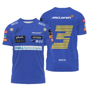 2021 Daniel Ricciardo McLaren F1 Team Race Suit T-Shirt BLVA180725A03TS