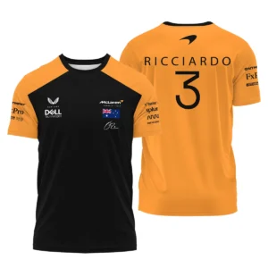 2022 Daniel Ricciardo McLaren F1 Team Suit T-Shirt BLVA180725A07TS