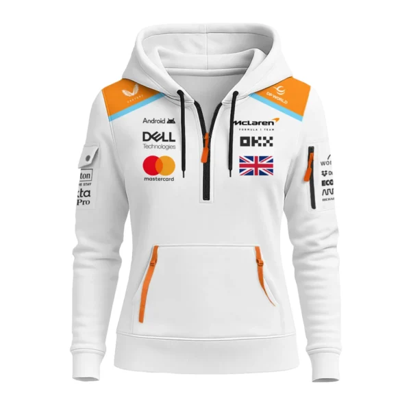 Lando Norris McLaren F1 Exclusive Unisex Hoodie Half Zipper BLF120625A6HDF - Image 2