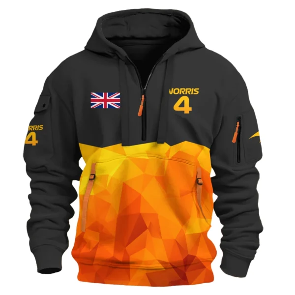 Lando Norris McLaren F1 Limited Edition Hoodie Half Zipper BLNR13725A1HDF - Image 2